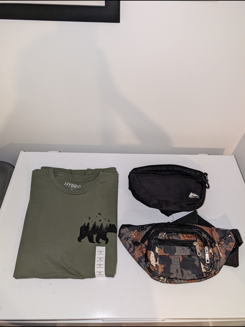 Outdoor Bundle - Men's Tshirt + Two Waist Packs